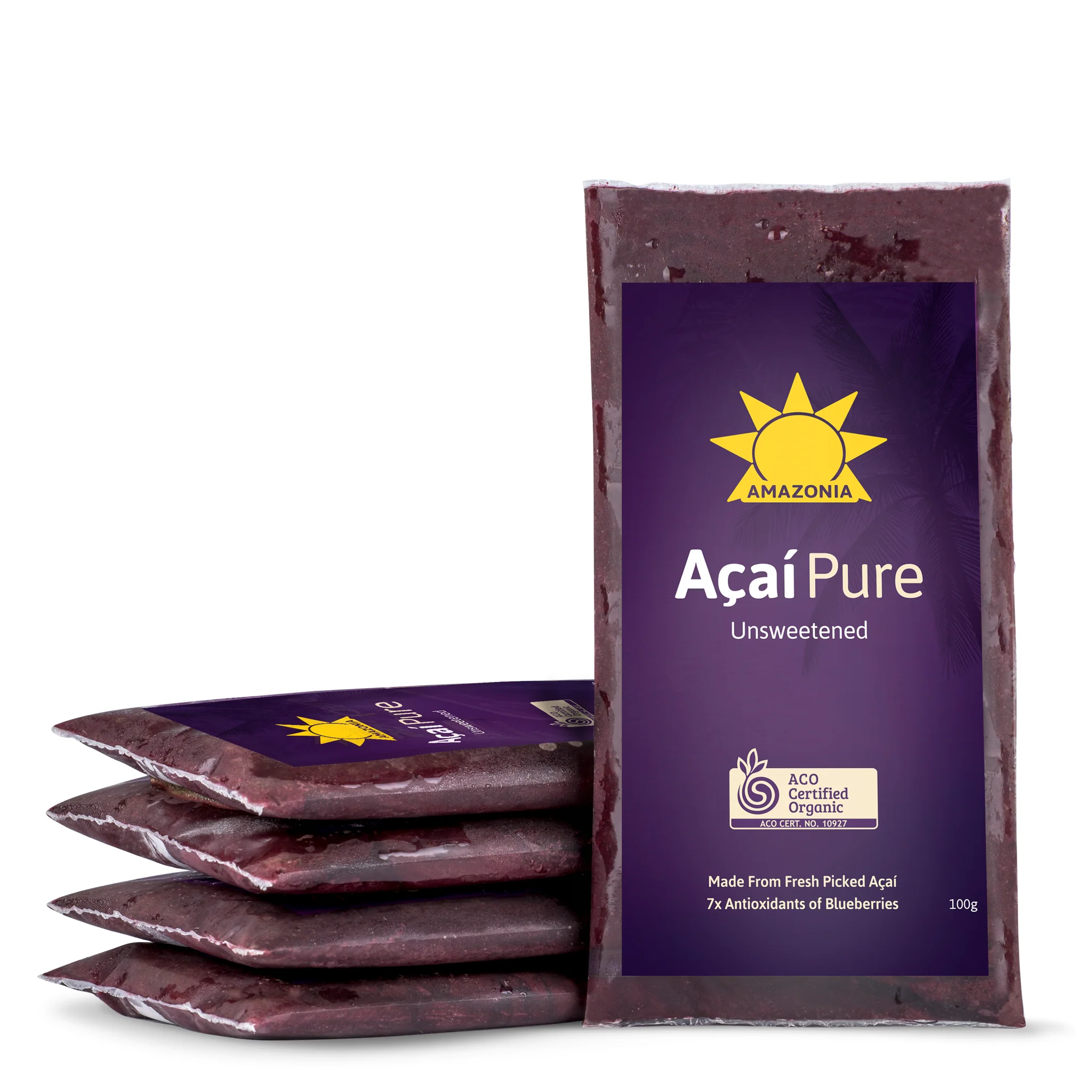 Amazonia Açaí Pure 4x100g Sachets - Image 3