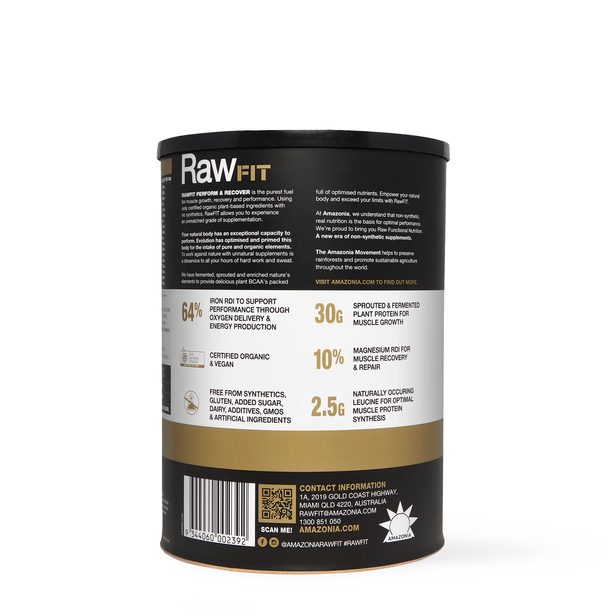 RawFIT Plant Protein Perform & Recovery Creamy Vanilla - Image 3