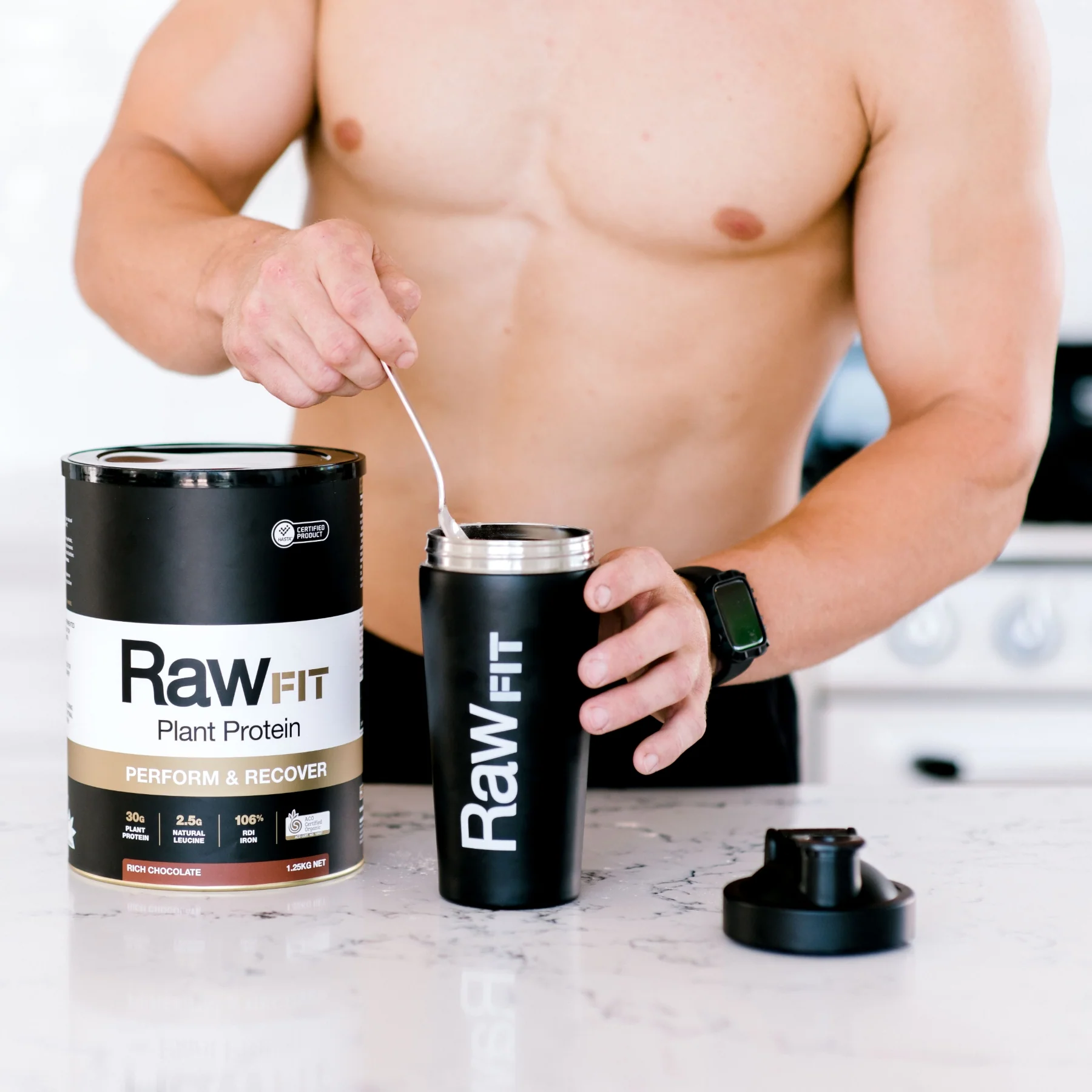 RawFIT Protein Perform & Recovery Rich Chocolate - Image 3